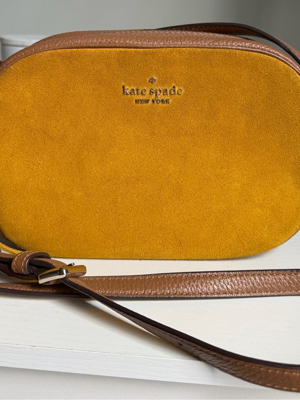 Kate Spade Kourtney Suede Camera Crossbody NWOT